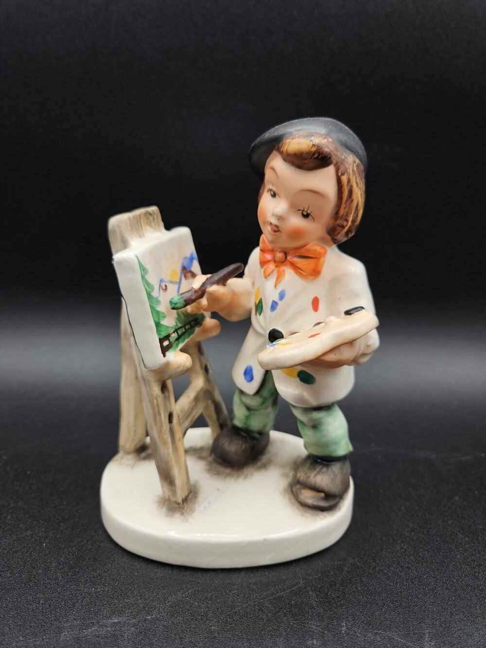 Friedel Bavaria Little Artist Boy Figurine West Germany 50's Hand Painted